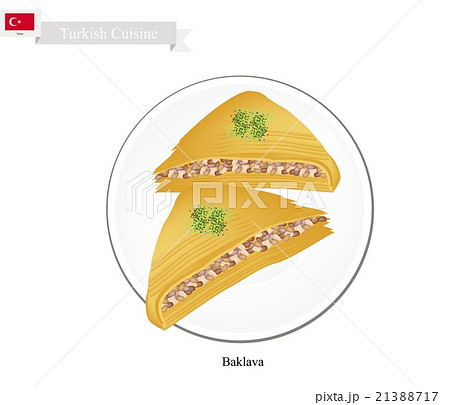 Baklava or Turkish Cheese Pastry with Syrup Baklava or Turkish Cheese Pastry with Syrup 21388717