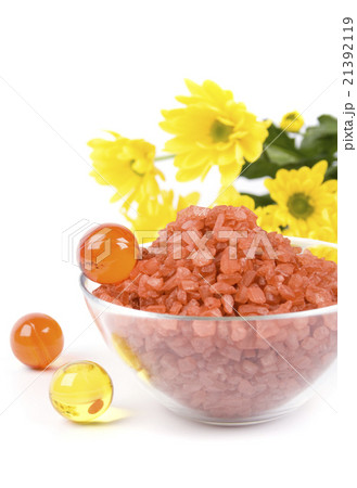 spa pruducts and yellow flowers spa pruducts and yellow flowers 21392119