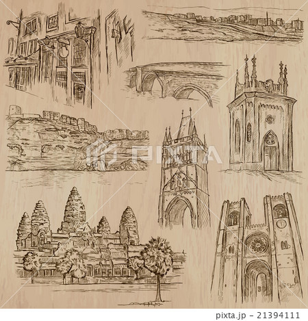 Architecture - hand drawn vector pack Architecture - hand drawn vector pack 21394111