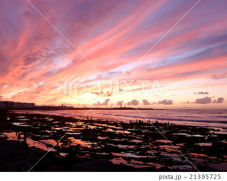 カサブランカの夕日（横） 21395725