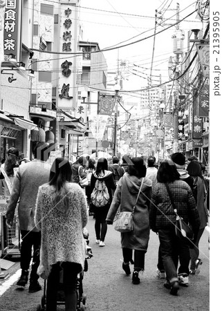 横浜中華街（モノクロ） 21395905