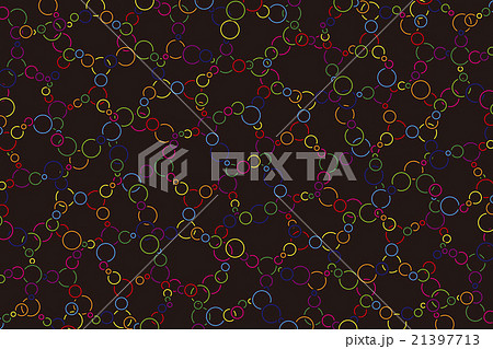 背景素材壁紙,虹色,レインボーカラー,七色,カラフル,円,丸,輪,斑点,まだら,みずたま,水玉模様, 21397713