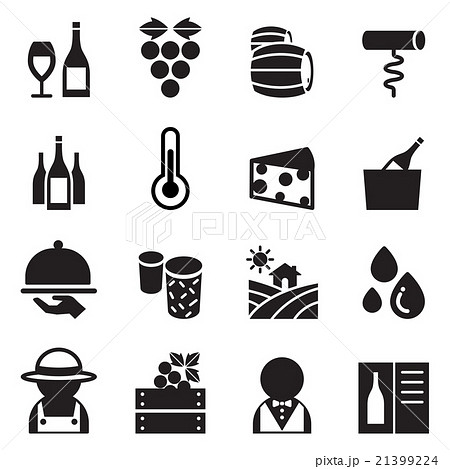 Wine icons set 21399224
