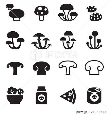 Mushroom icons set Mushroom icons set 21399473