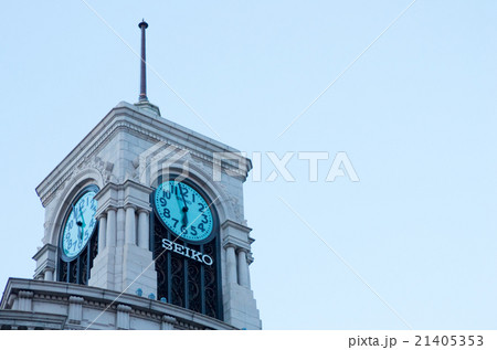 銀座の時計台（東京都の風景） 21405353
