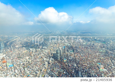 東京スカイツリー第二展望台 眺望の写真素材