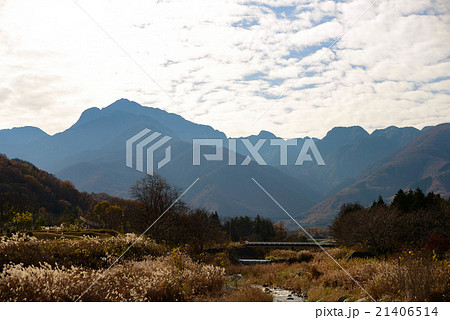 甲斐駒ケ岳と鋸岳 21406514