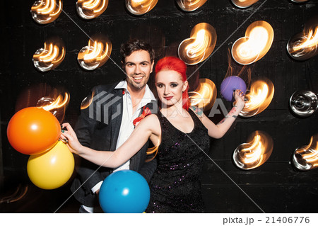 Funky  people dancing celebrate concept 21406776