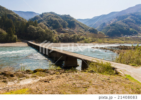 高知県四万十市　半家沈下橋 21408083