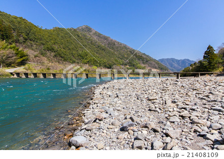 高知県四万十市　半家沈下橋 21408109