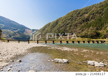 高知県四万十市　半家沈下橋 21408117