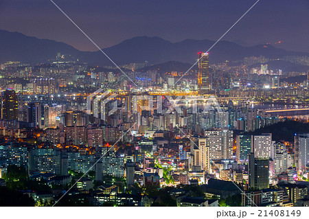 Seoul City Skyline and Han River in Seoul Seoul City Skyline and Han River in Seoul 21408149