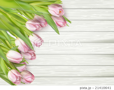 Frame of pink tulips. EPS 10 Frame of pink tulips. EPS 10 21410641