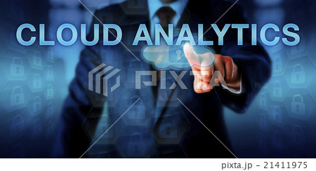IT Leader Touching CLOUD ANALYTICS 21411975