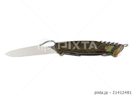 Multipurpose knife isolated on white Multipurpose knife isolated on white 21412481