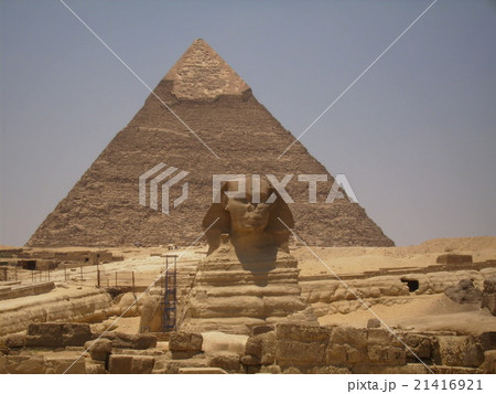 エジプトピラミッドスフィンクスの写真素材 [21416921] - PIXTA