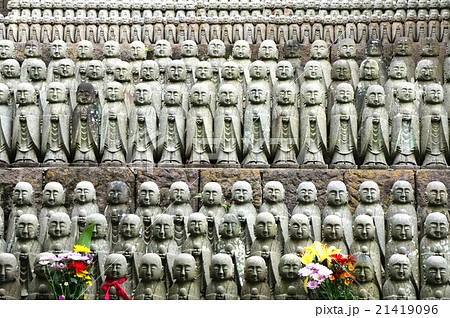 水子地蔵 鎌倉 長谷寺の写真素材