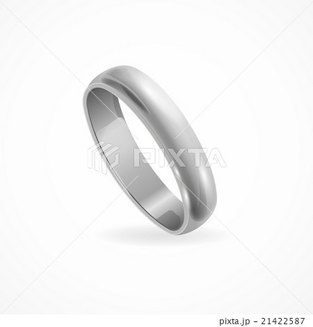 Shining Silver Ring. Vector 21422587