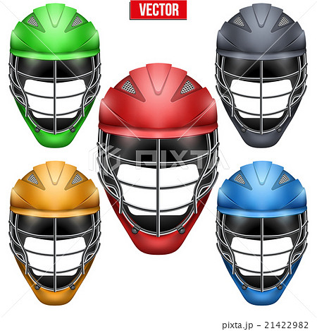 Lacrosse Helmets Set Front View Lacrosse Helmets Set Front View 21422982