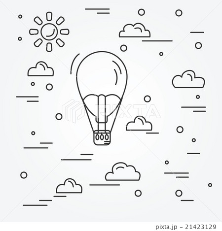 Air balloon. Vector. 21423129