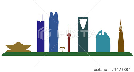 Riyadh Saudi Arabia skyline silhouette 21423804