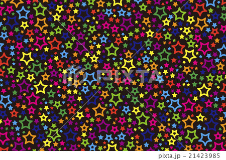 背景素材壁紙 虹色 レインボーカラー カラフル 星の模様 スターダスト 星屑 キラキラ 天の川 星空のイラスト素材