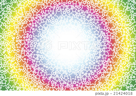 背景素材壁紙 虹色 レインボーカラー カラフル 星の模様 スターダスト 星屑 キラキラ 天の川 星空のイラスト素材