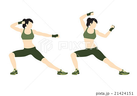 Young woman body combat and fitness 21424151