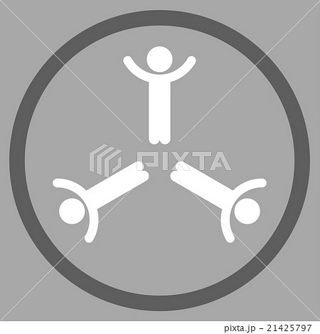 Hands Up Men Rounded Icon Hands Up Men Rounded Icon 21425797