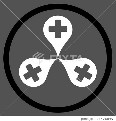 Hospital Map Markers Rounded Icon Hospital Map Markers Rounded Icon 21426045