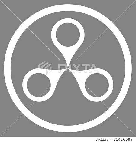 Map Markers Rounded Icon 21426085