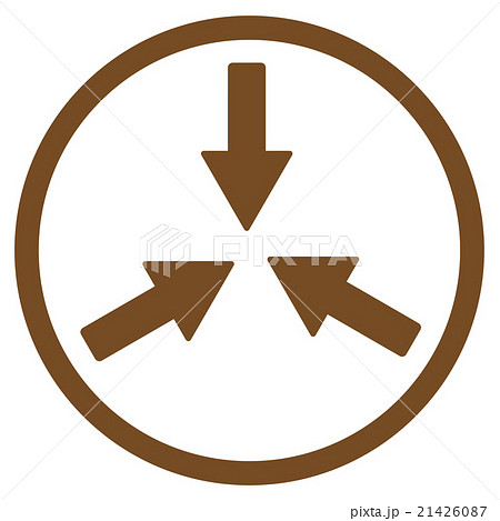 Collide Arrows Rounded Icon Collide Arrows Rounded Icon 21426087