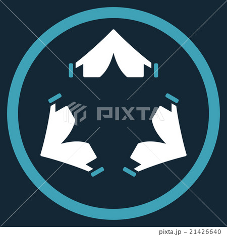 Tent Camp Rounded Icon 21426640