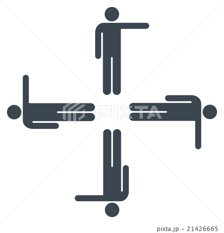 Pointing Men Icon 21426665