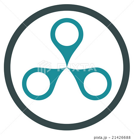 Map Markers Rounded Icon 21426688