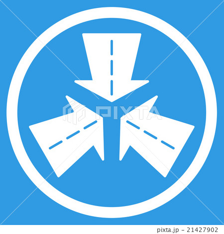 Merge Directions Rounded Icon 21427902