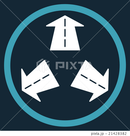 Road Directions Rounded Icon Road Directions Rounded Icon 21428382