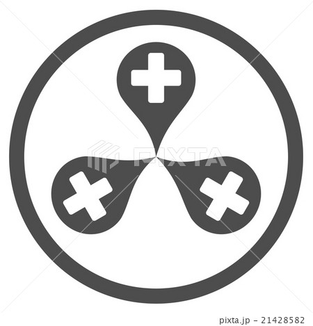 Hospital Map Markers Rounded Icon Hospital Map Markers Rounded Icon 21428582