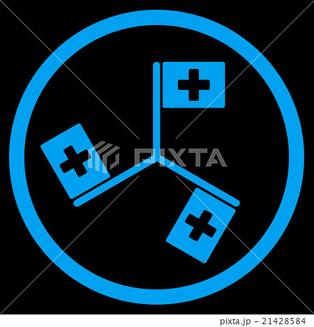 Hospital Flags Rounded Icon 21428584