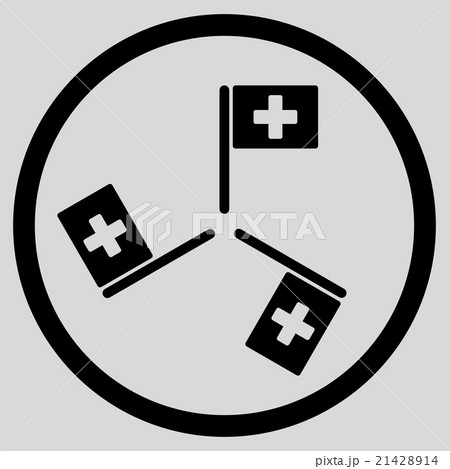 Hospital Flags Rounded Icon Hospital Flags Rounded Icon 21428914