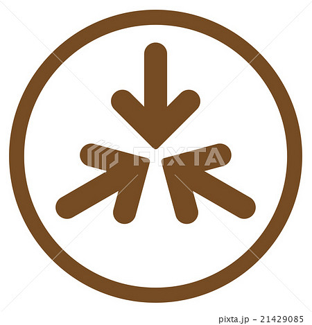Triple Collide Arrows Rounded Icon 21429085