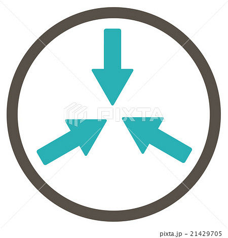 Collide Arrows Rounded Iconのイラスト素材 [21429705] - PIXTA