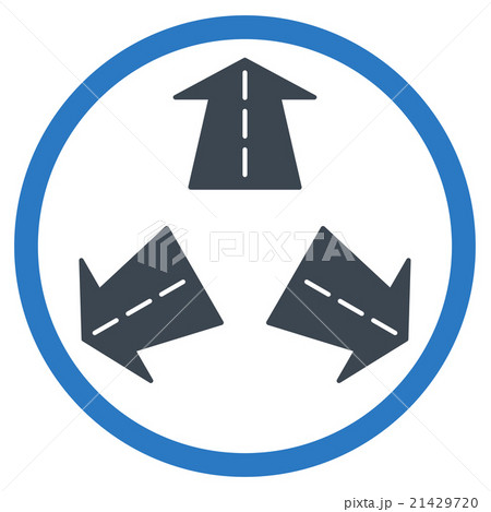 Road Directions Rounded Icon 21429720