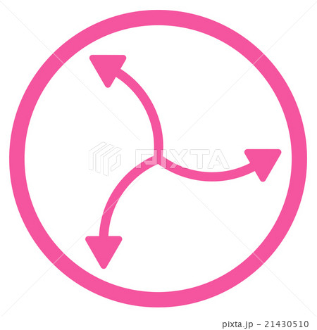 Swirl Arrows Rounded Icon 21430510