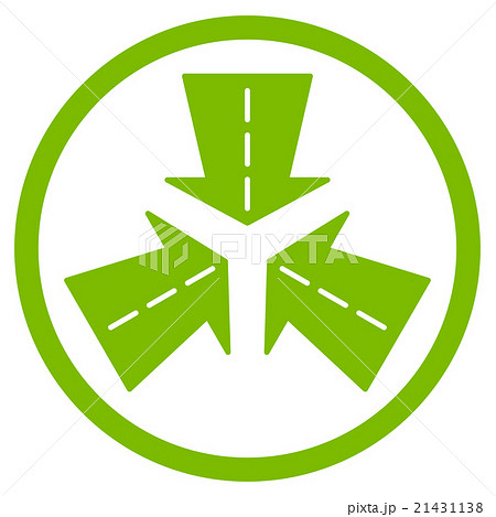 Merge Directions Rounded Icon Merge Directions Rounded Icon 21431138