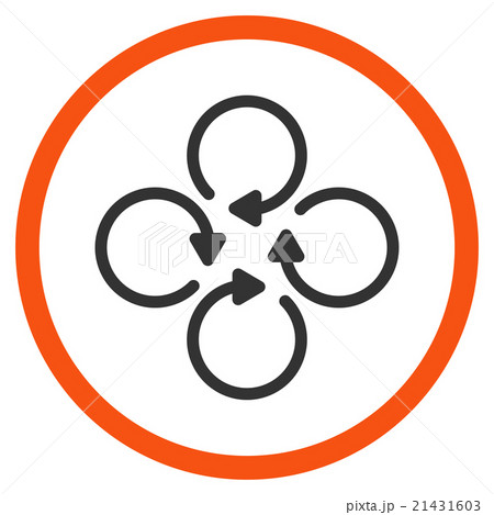 Rotation Flat Icon 21431603