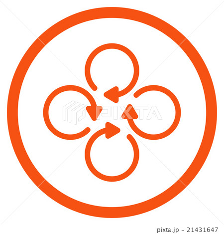 Rotation Flat Icon 21431647