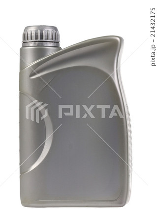 canister with machine oil isolated on white 21432175