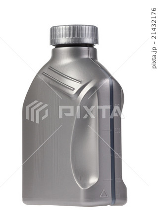 canister with machine oil isolated on white  21432176