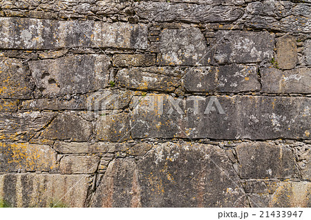 古い城壁の石垣 Stone wall of the castle 21433947
